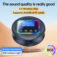 2026 New Bluetooth 5.4 Audio Transmitter Receiver 2-in-1 Wireless Adapter with LCD Screen AUX/RCA/TF For PC TV Car Speakers