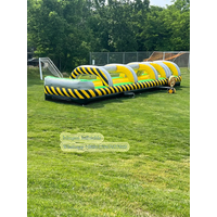 Commercial Inflatable Long Slip and Slide, Super Water Slide for City Street Games