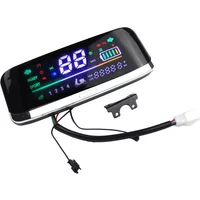 48V 60V 72V Motor Speedmeter Screen LCD Ebike Display For Electric Bike Ebike Scooter Replacement Part Compatible Black Color