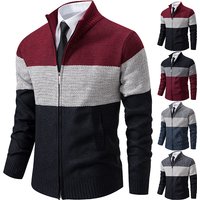 Cardigan pull homme automne et hiver nouveau pull montant tendance pull manteau