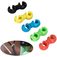10PCS Mountain Bike Brake Cable Clips Rotatable Road Bicycle Cable Housing Fixing Holder Guide Buckle Clips