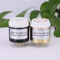 1PC Convert Socket Adapter CV181 6SL7 6N8P 6N9P 6SN7 TO 5687 6.3V Electron Tube 8PIN To 9Pin Tube Socket Vintage Audio Amplifie