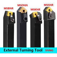 LIHAOPING MSDNN MSRNR MSBNR MSSNR MSKNR Outil de tournage externe Support de coupe-barre de tour Utiliser les inserts SNMG MSRNR2020K12 MSBNR1616H12 MSSNR2525M12 MSKNR2020K12 MSRNL MSBNL MSSNL