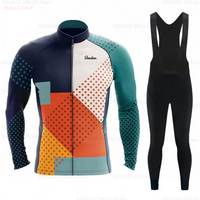 New Raudax Breathable Long Sleeve Cycling Jersey Set Mountain Bike Clothing Autumn Bicycle Jerseys Clothes Maillot Ropa Ciclismo