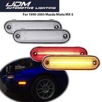 Blanc ambre rouge LED pare-chocs côté marqueur clignotants feux de conduite pour 1990-1997 Mazda Miata et pour 1999-2005 Mazda MX-5