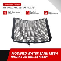 High Quality Motorcycle Accessories Radiator Grille Guard Protector Cover For KAWASAKI ZX6R ZX636 09-25 Aluminium Alloy Parts