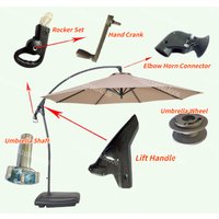 Spare parts for outdoor Sunshade Sun Umbrella