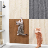 Self Adhesive Cat Scratch Board Carpet for Wall Sofa Anti Scratch Protector DIY Trimmable Paws Sharpen Pad