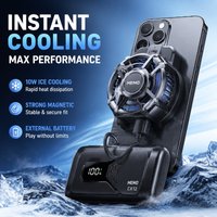 CX12 External Battery Phone Cooler Intelligent Temperature Control Magnetic Digital Display Semiconductor Refrigerant Freezing