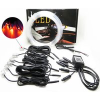 6 in 1 LED Atmosphere Car Light RGB Flexible Decorative Lamp 8M Interior Ambient Light by App Control Fiber Optic Strips Light