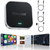 Ottocast E2 Wireless CarPlay & Android Auto 3IN1 AI Box 4+64GB Plug & Play With Cloud Card 3.0 Dual WiFi Customizable UI For VW