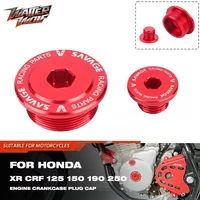 Crankcase Cover Plug For Honda XR125L XR150L XR190L CRF125 F FB CRF150F CRF250F NXR CG 160 150 125 CB250F L Engine Cap Screw