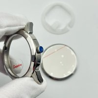 Watch Replacement Part for VJ42 Movement: 38.5mm Sapphire Glass Stainless Steel Case