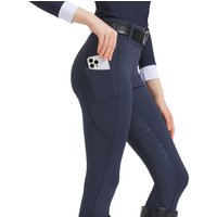 Spring and summer riding pants women's knitted high-stretch, slim-fitting silicone riding pants tight riding pants breathable we
