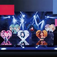 Hot Selling Products In Stock Genuine Alien Stage Rabbit Series Pixel Love Acrylic Refrigerator Sticker Surprise Blind Box Gift