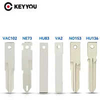 KEYYOU 10PCS For Renault Logan Kangoo Duster Clio Twingo Modus Master Primastar Dacia Repalce Car Key Blade