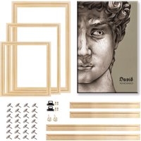 Frame Factory Natural Wooden Picture Frame For Wall Canvas Frame Diamond Painting Frame Picture Poster Wall Frame Home Decor