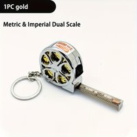 1pc Mini Keychain Tape Measure 2m Steel Tape Measure Delicate Small Steel Ruler, Multipurpose Steel Tape Measure Gift Ruler