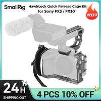 SmallRig FX3 / FX30 Advanced Cage Kit, HawkLock Quick Release Cage Kit für Sony FX3 / FX30 mit oberem Griff, Kabelklemme 4771