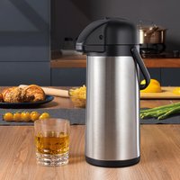 Large Capacity 304 Stainless Steel Insulated Water Kettle Vacuum Bottle Household Air Pressure Water Dispenser