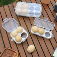 New 3/4/8 Grids Portable Egg Box Outdoor Transparent Egg Organizer Box For Camping Picnic Barbecue Practical Outdoor Accessories