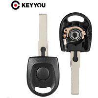 KEYYOU NEW for VW for Volkswagen B5 PASSAT Golf Tiguan Octavia Bora POLO Sagitar Remote Car Key Alarm Without Battery