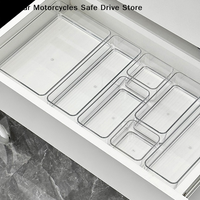 【CM】Stackable Acrylic Drawer Organizer Adjustable Divider Trays For Cosmetics Modular Makeup Storage Box