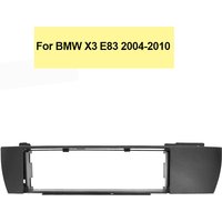One Din Car Fascia Stereo Radio Trim Panel Frame for BMW X3 E83 2004-2010 Audio Fascias DVD Player Plate Auto Stereo Panel Bezel