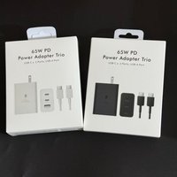 US 65W Charger Kit Fast Protable Original for Phone for Samsung Super Fast Charger Type C Adapter for Galaxy Z S23 Cable Saver