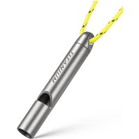 TISUR Titanium Emergency Whistle, Survival Safety Whistles for Coaches,Dog Training,Hiking, Life Saving-Loud up to 120db