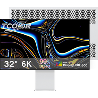 TCOLOR 32 Inch 6K Monitor IPS Panel 6016×3384 Ultra-HD 99% DCI-P3 Wide Gamut for Photo Video Editors Creator Workstation