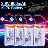 3.8V 800mAh Lipo Battery for Wltoys K170 K160 K270 RC Helicopter Spare Parts Original 3.8v 800mAh Lipo Battery K170 Accessories