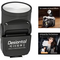 F02 Mini Camera Flash Speedlite for Canon Nikon Sony Fuji Olympus Most SLR Cameras GN8 6500K Speedlight Flashs w Cold Shoe