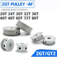 2GT GT2 Pulley 20T 24T 30T 32T 36T 40T 48T 60T 72T 80T 2GT 2M GT2 Timing Pulley 20Teeth 30Teeth 40Teeth 60Teeth Belt Pulley GT2