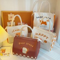 Kawaii Portable Thermal Lunch Bags Cartoon Large Lunch Box Tote Bag Multi-Purpose Food Storage Bags Women Girl Kids