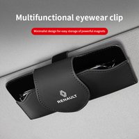 Car Interior Accessories Sun Visor Sunglasses Storage Box For Renault RS Clio Megane 2 3 4 Captur Trafic Twingo Scenic 2 Kadjar