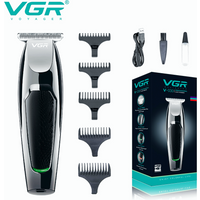 VGR Haarschneidemaschine Elektrische Haarschneidemaschine Professionelle Haarschneidemaschine Glatzköpfiger Friseur USB-Aufladung Haarschneider für Männer V-030