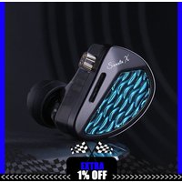 KZ Sonata X In-Ear Monitor Earphone Flagship HiFi Tunable Acoustic Structure 2nd Gen Bass Unit Wired Headphone for Audiophiles