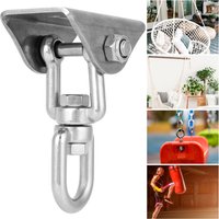Swing Suspension Hook Swing Hanger Stainless Steel Rotatable Hammock Swing Hanger Hook Fixed Plate Hanging Chair Kit Accessory