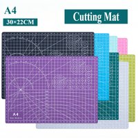 A4 PVC selbstheilendes Papierschneiden, mehrfarbiges Präzisionsgitter zum Quilten, Scrapbooking, Nähen, Basteln, Kunstwerkzeuge