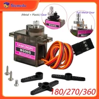 MG90S Micro Servo Motor 180/270/360 Degree Metal /Plastic Gear 9g SG90 Enhanced for Arduino RC Car Helicopter Airplane 450 Drone