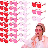 12-80pcs Wedding Heart Sunglasses Party Favors for Guests Gifts Unisex Rimless Colorful Sunglasses Bachelorette Graduation Gifts