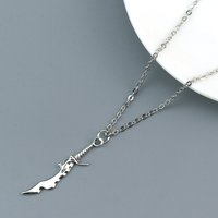 Anime Solo and Leveling Series Necklace Exquisite Fashion Short Blade Model Cosplay Pendant Necklace Trendy Jewelry Presents