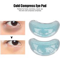 Reusable Ice Gel Eye Pack 1 Pair Cooling Hot Cold Compress Gel Eye Pad for Eye Strain Swelling Dark Circle