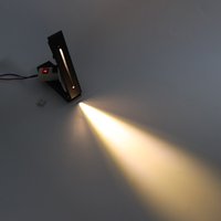 LED-Wandleuchte 3W Wasserdichte LED-Treppenstufenleuchte Einbau-Bodeneinbauleuchte Innen/Außen IP65 Treppenhaus Veranda Ecke Legierung Dekor
