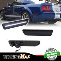 Car Rear Bumper Side Marker Parking Lights White / Red LED Fender Flare Lamps For Ford Mustang 2005 2006 2007 2008 2009 12V