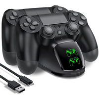 Dual Charging Ports Dock TP4-889 for PS4 with Charging Indicator Light&Overcharge Protection,Wireless Controller Charging Base