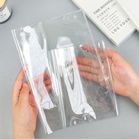 Durable A5/A6 Notebook Protective Sleeve PVC Transparent Scrapbooking Cover Waterproof Book Cover Diary