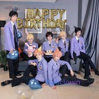 Anime Fujioka Haruhi Cosplay Costume Ouran High School Host Club Cosplay School Uniform Suou Tamaki Cosplay Halloween Party Suit