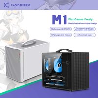 Power Train X-Gamerx M1 Handheld Portable Case Desktop Mini Glass Side Transparent Gaming ITX MATX Computer Small PC Case